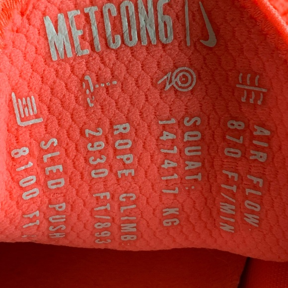 Nike running cross fit shoes. Bright mango color. Great condition. Size 7. - Picture 3 of 8